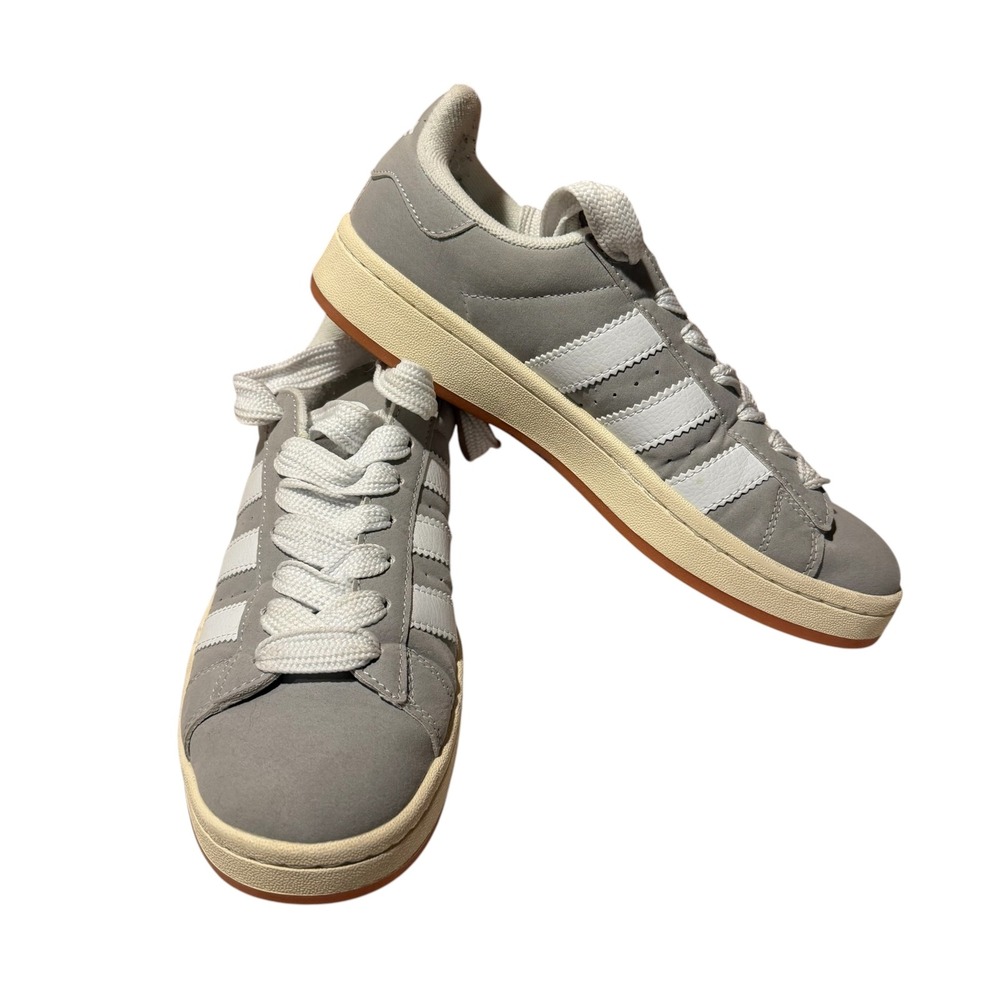 Adidas Campus 00s Grey White HQ8707 Suede Skate Shoes Gum Sole Mens 8.5 US